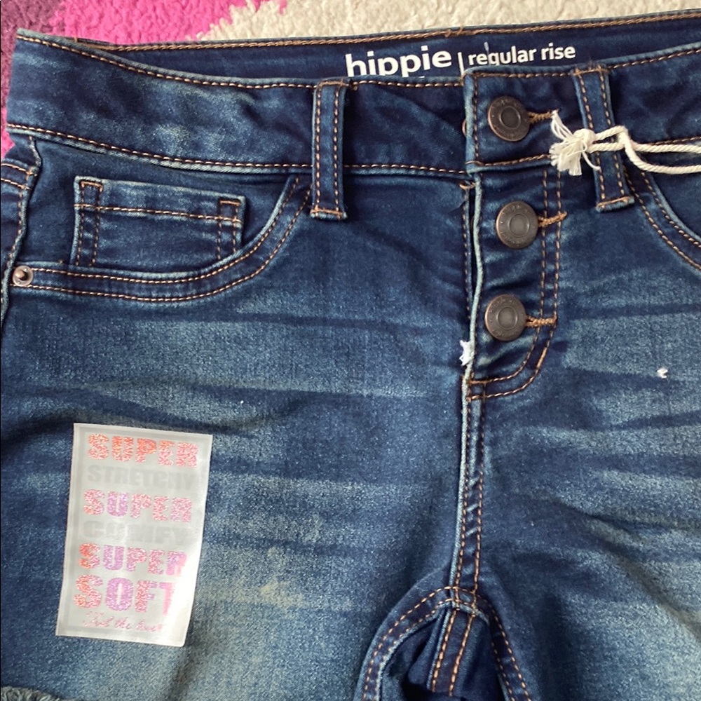 Blue Denim Shorts - Picture 2 of 4